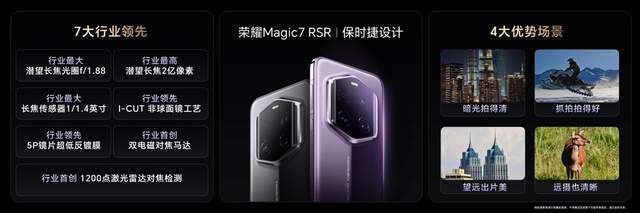 荣耀Magic7 RSR保时捷设计发布，大王影像发力荣耀Magic7系列