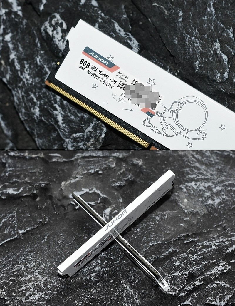 618只卖200块 JUHOR玖合星空体育平台芯片星耀DDR4马甲条3600当4000用