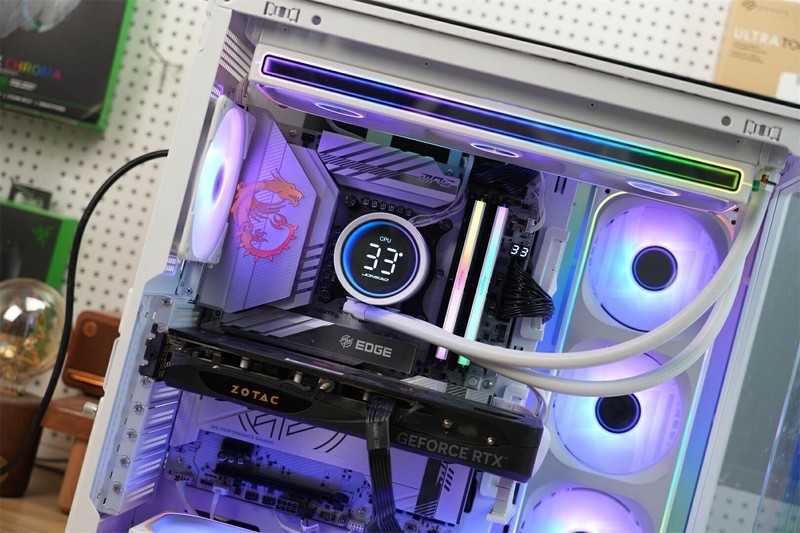 优雅白色设计，灯效炫酷无敌--乔思伯TH-360水冷散热器评测