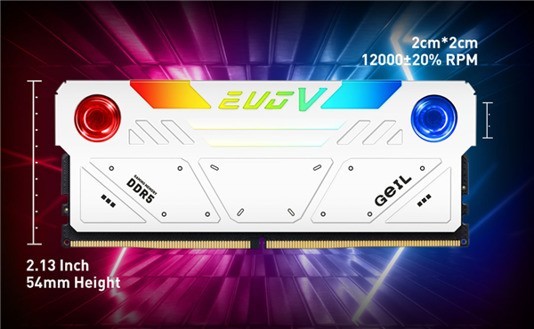 全球首创！金邦DDR5内存上丧心病狂双风扇：第四个跑8GHz