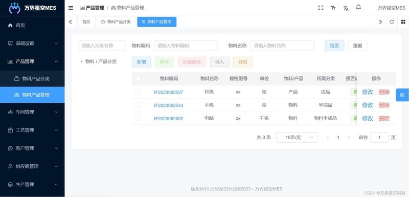 工厂生产管理MES系统，开源代码+维护