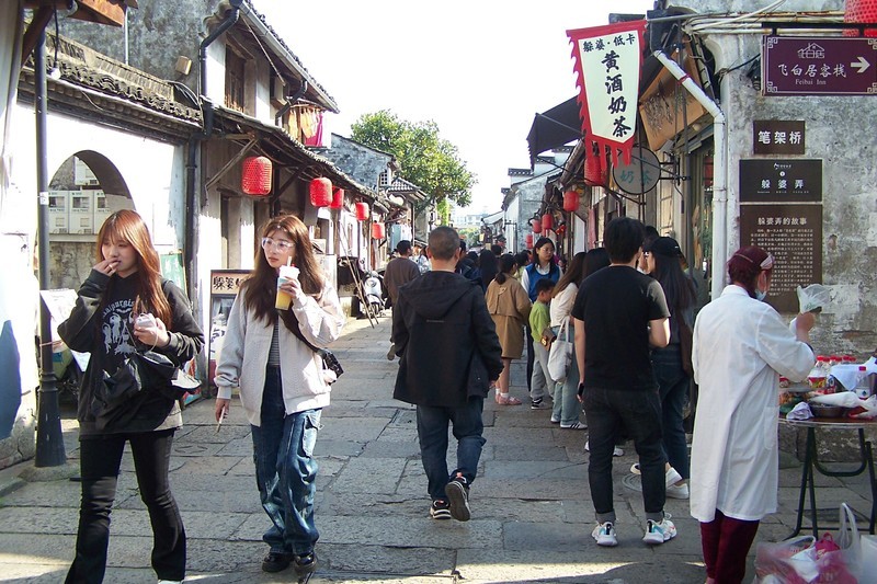 ccd机镜头里的游人