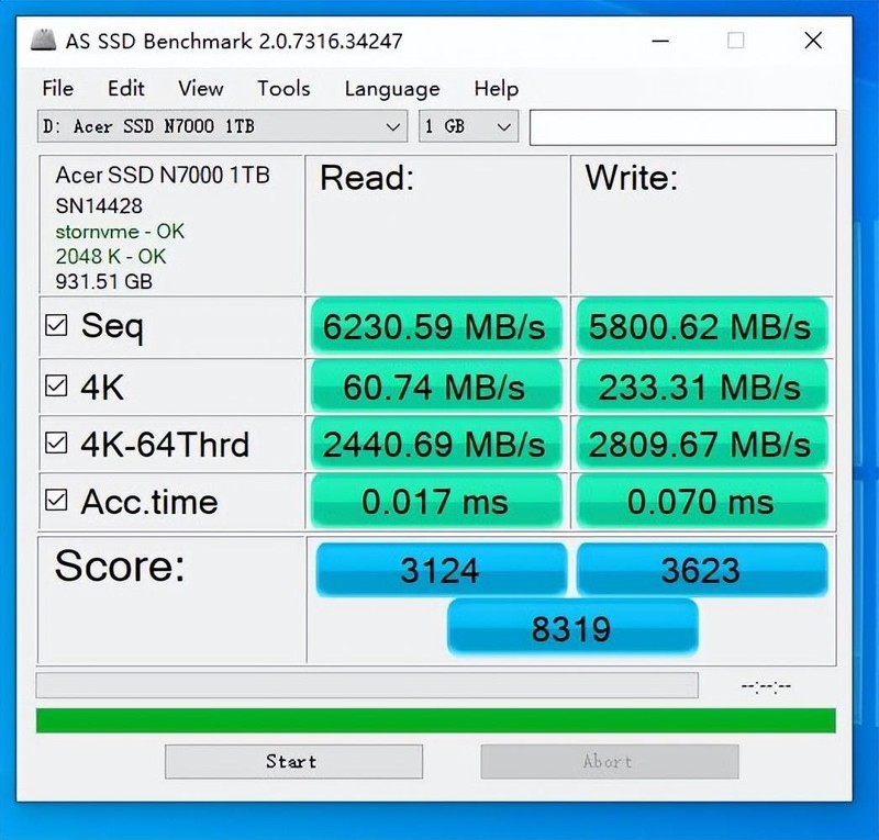 宏碁N7000 1TB固态硬盘开箱试玩：游戏玩家和办公电脑升级优选