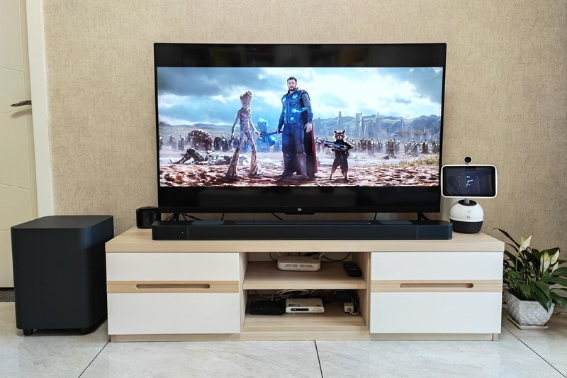 把电影院的音效带回家，JBL影霸回音壁体验，3D环绕音免布线设计