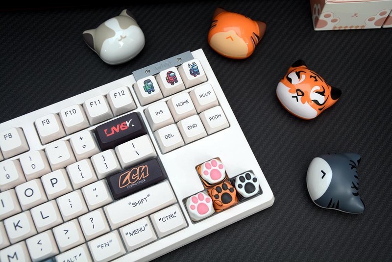 一起到键盘上来吸猫，ZOMO PLUS二代多色猫爪键帽开箱