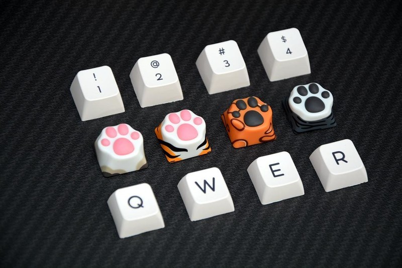 一起到键盘上来吸猫，ZOMO PLUS二代多色猫爪键帽开箱