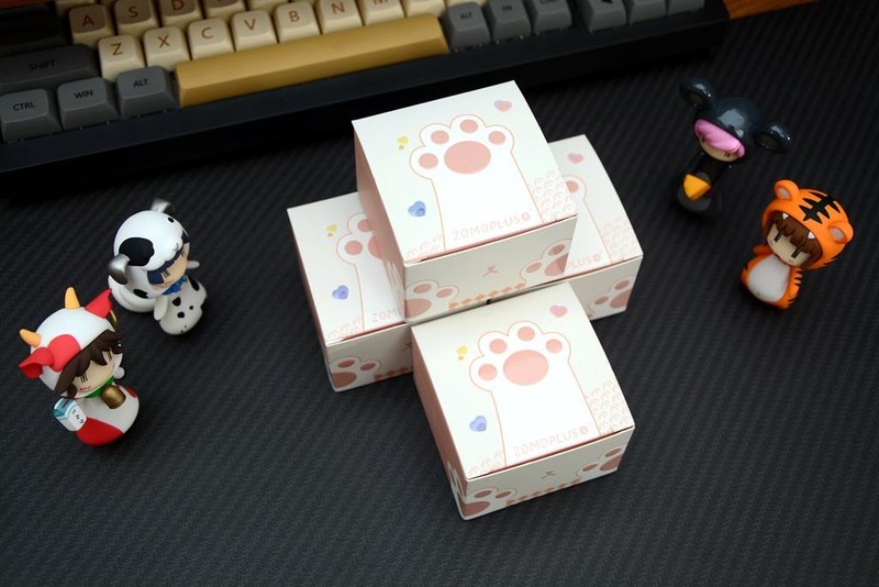 一起到键盘上来吸猫，ZOMO PLUS二代多色猫爪键帽开箱