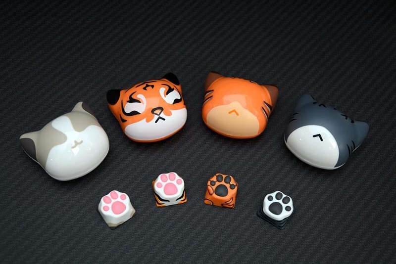 一起到键盘上来吸猫，ZOMO PLUS二代多色猫爪键帽开箱