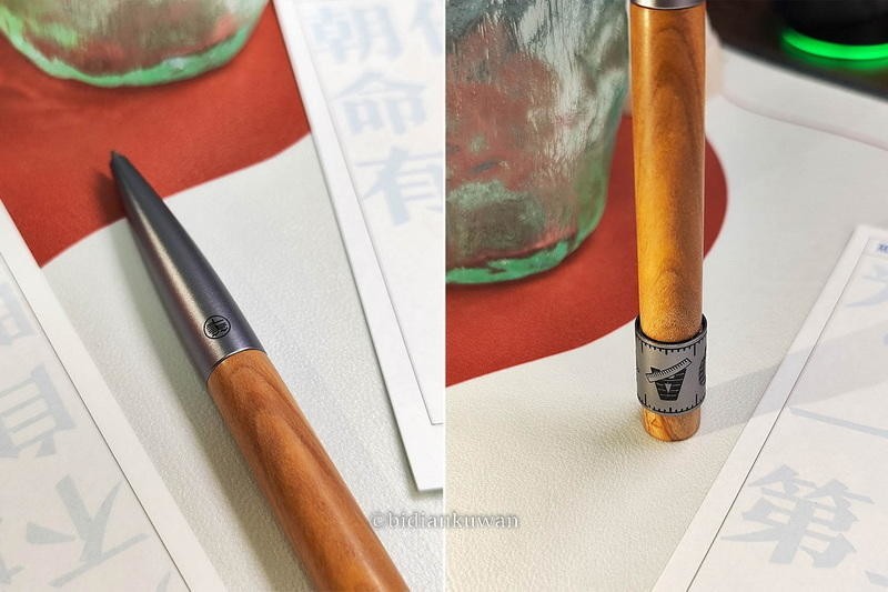 铝木+转筒，考试上上签：笔下轮回系列橄榄木签字笔