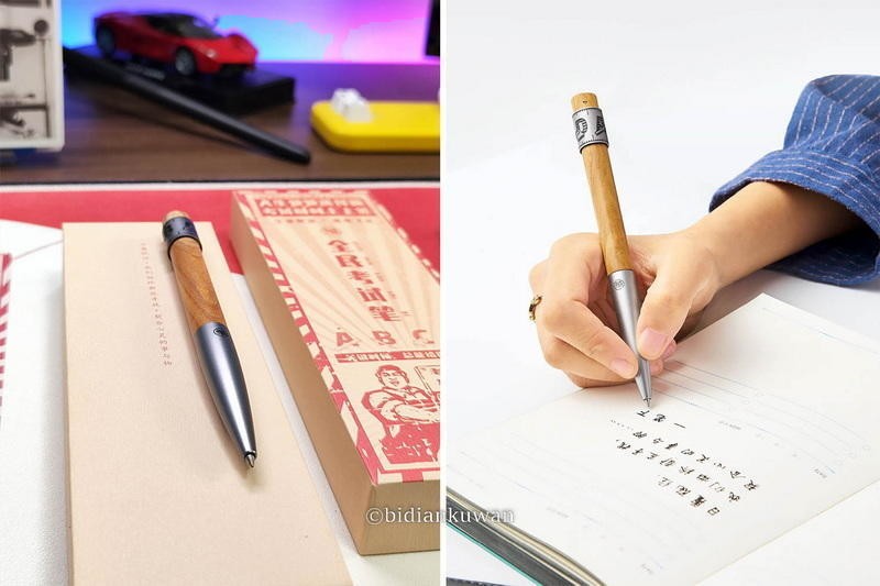 铝木+转筒，考试上上签：笔下轮回系列橄榄木签字笔