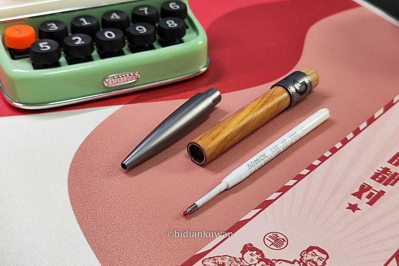 铝木+转筒，考试上上签：笔下轮回系列橄榄木签字笔