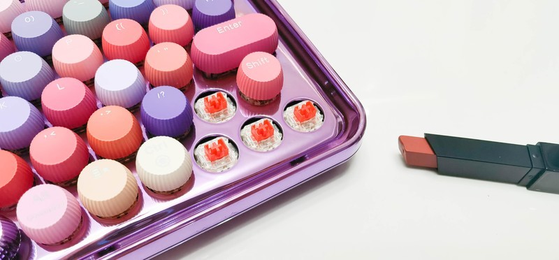 时尚女性必备！雷柏 ralemo Pre 5多模无线机械键盘姹紫嫣红