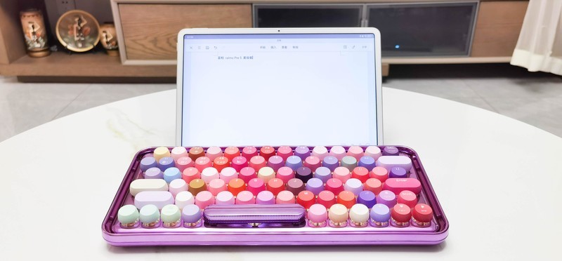 时尚女性必备！雷柏 ralemo Pre 5多模无线机械键盘姹紫嫣红