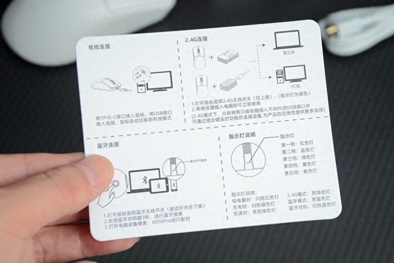 4K回报率、PAW3395引擎、54g轻量化，达尔优A950PRO三模鼠标体验