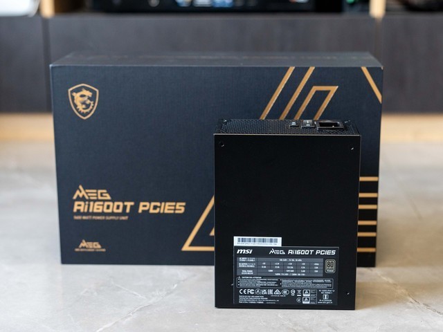 碳化硅加持，真传家宝，微星MEG Ai1600T PCIE5超神电源首发晒单