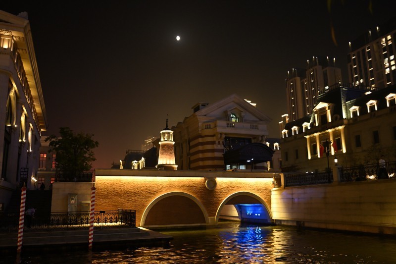 大连东港夜景图片