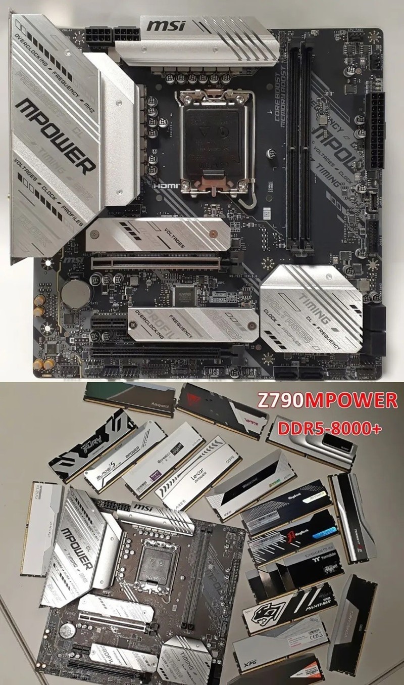 超频玩家新玩具 微星双DIMM主板Z790 Mpower x 阿斯加特DDR5女武神 震撼来袭