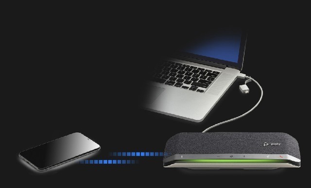 5秒搭建远程会议室，Poly SYNC20视频会议麦克风扬声器体验