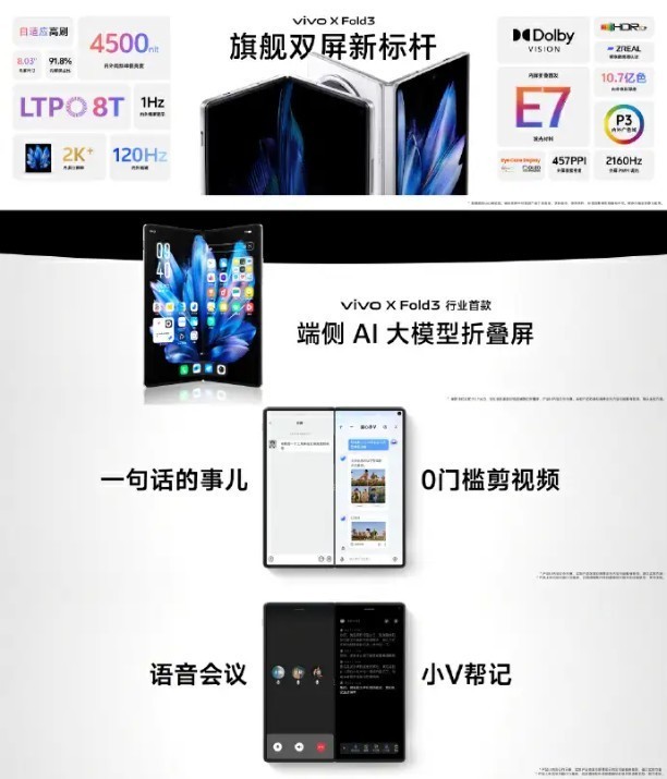 vivo X Fold3系列发布会速览，多项亮点值得体验