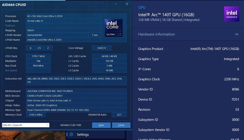 Asus NUC 15 Pro高款测试：经典mini主机+自由扩展