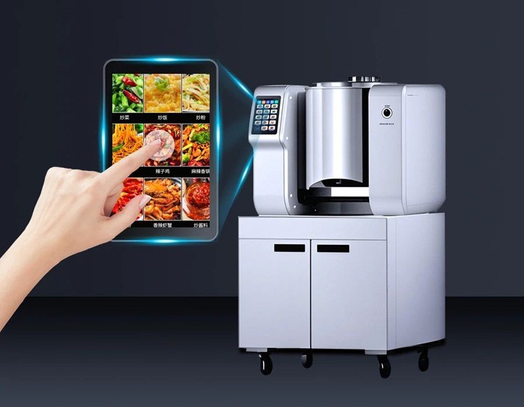 触想工业一体机为炒菜机提智增效