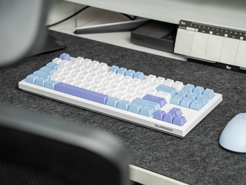炫彩氛围，多模长续航，杜伽K100 POM奶昔轴机械键盘