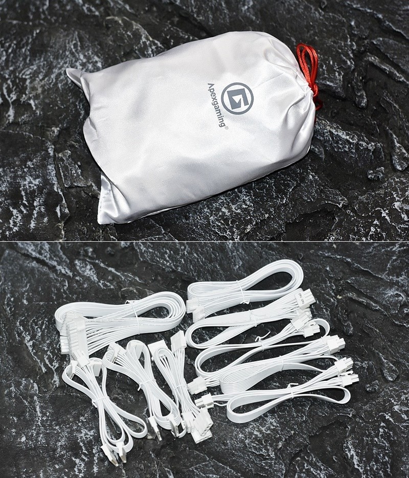 洁白无瑕 美商艾湃电竞ATX3.0原生16pin GTR 850MW金牌全模组电源 白色控首选