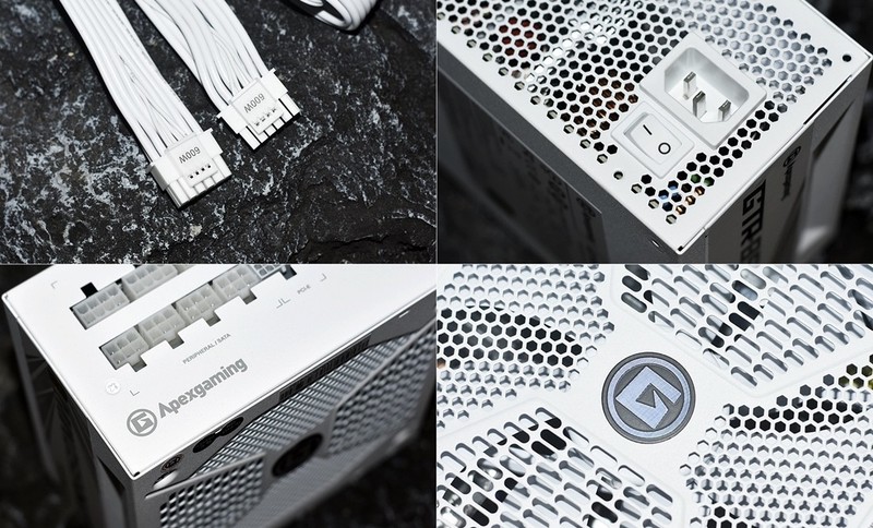 洁白无瑕 美商艾湃电竞ATX3.0原生16pin GTR 850MW金牌全模组电源 白色控首选