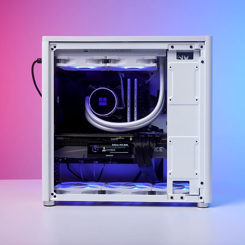 乔思伯 D40 白色 装机实拍