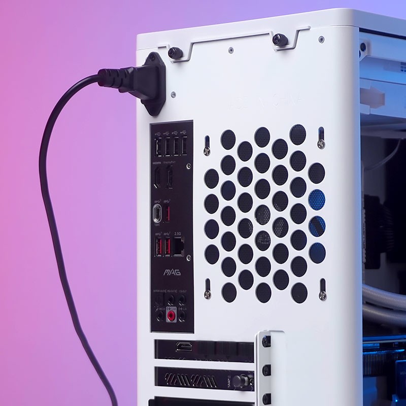 乔思伯 D40 白色 装机实拍