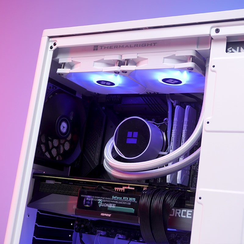 乔思伯 D40 白色 装机实拍