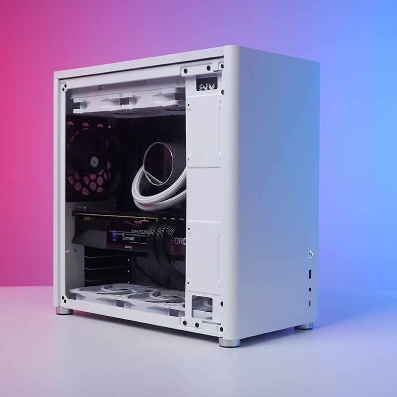 乔思伯 D40 白色 装机实拍