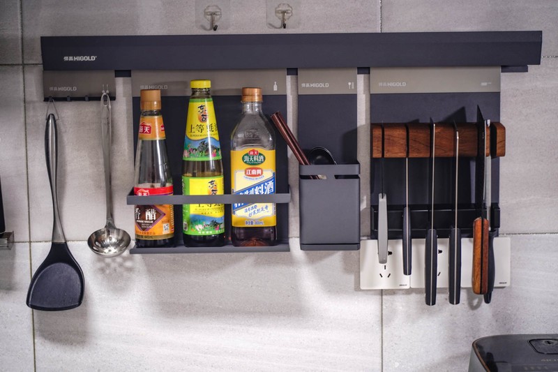 告别厨房凌乱，还能提升逼格，安装悍高厨房挂架