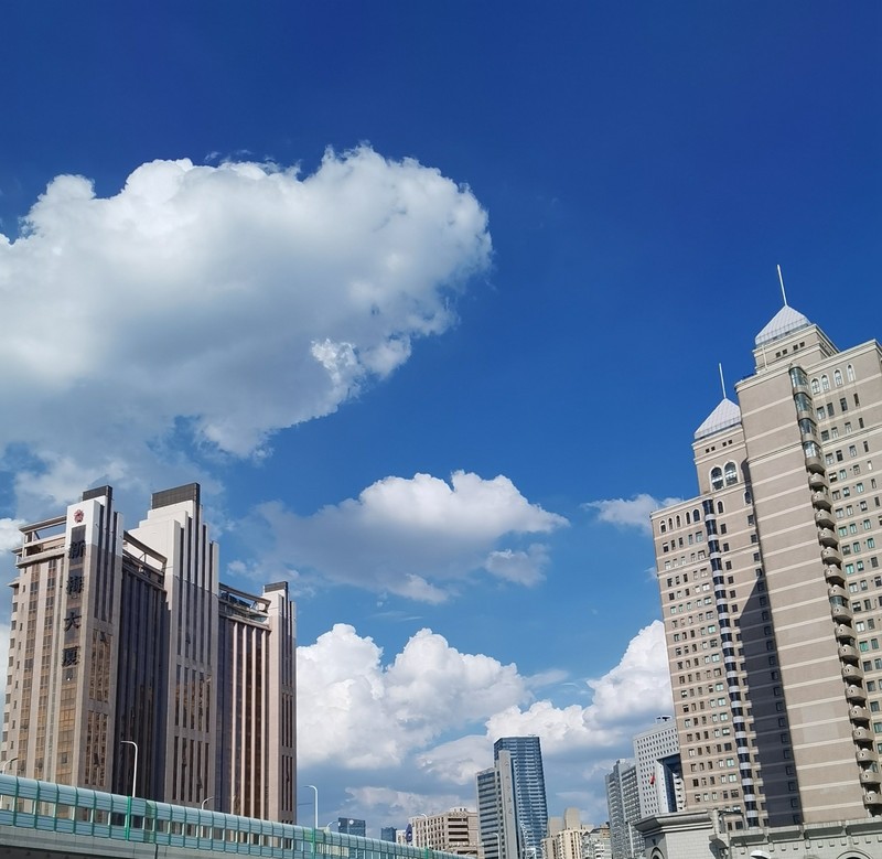 华为Mate30E Pro 车拍————烈日炎炎下的申城风光