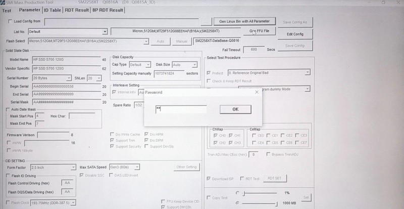HP S700固态硬盘修复，H6008主控SM2258XT量产工具下载及操作方法