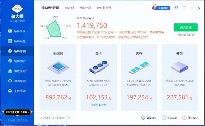 搭载8核心16线程7840HS处理器，32GB内存，零刻SER7迷你主机评测