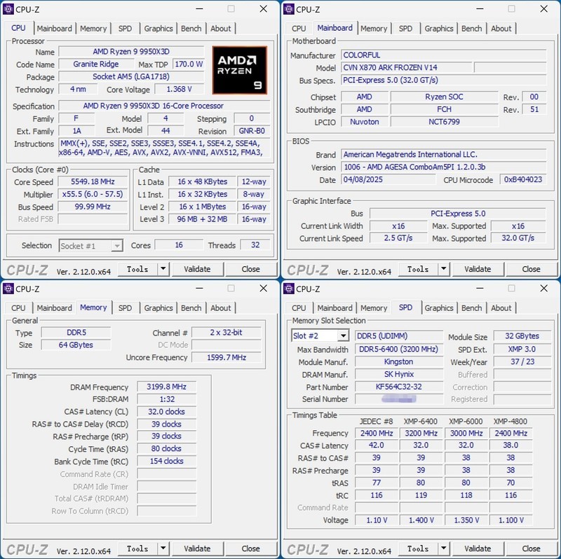 全电竞配置助力9950X3D飞，七彩虹 CVN X870 方舟体验分享