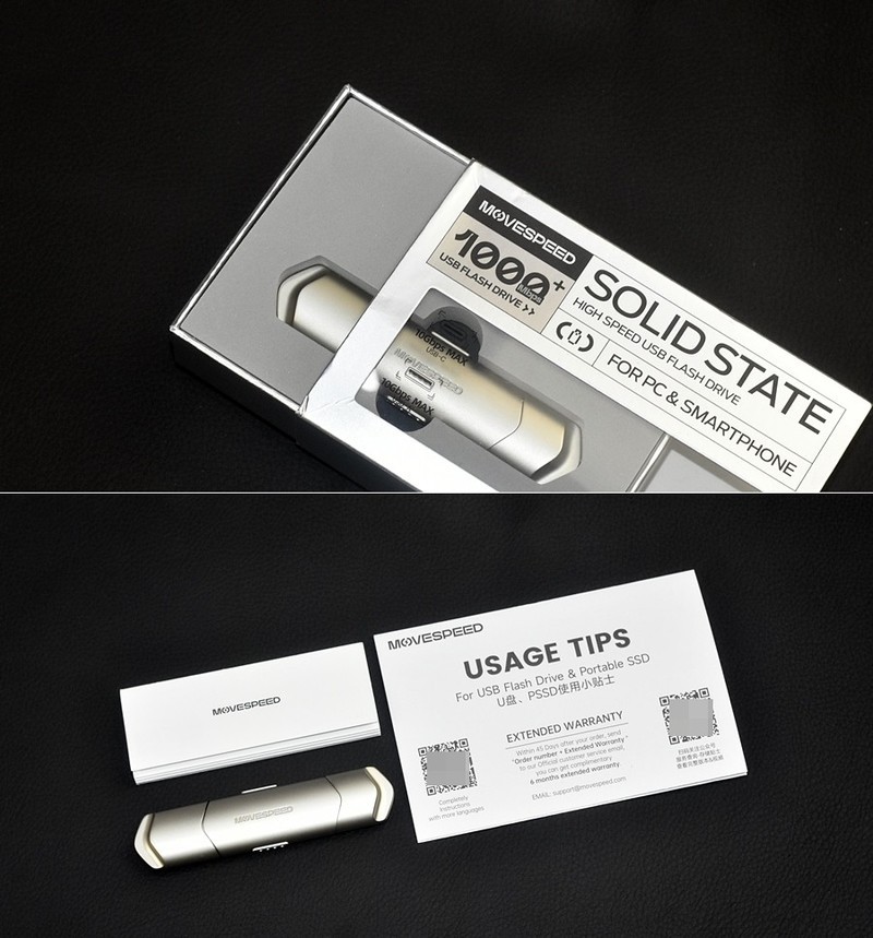 极速飞梭 移速MOVE SPEED极夜NT10双接口高速固态U盘 体验分享