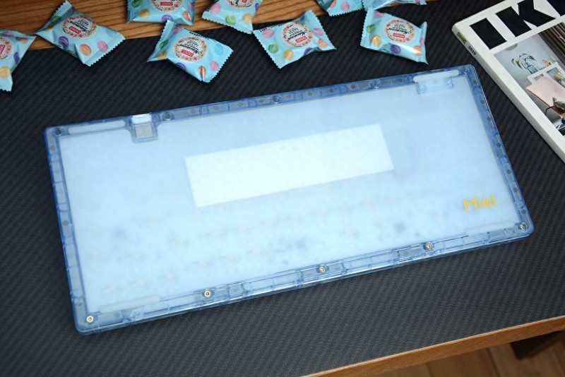双灯区、软硬双结构，Miel M75 Blue Flurry亚克力三模机械键盘
