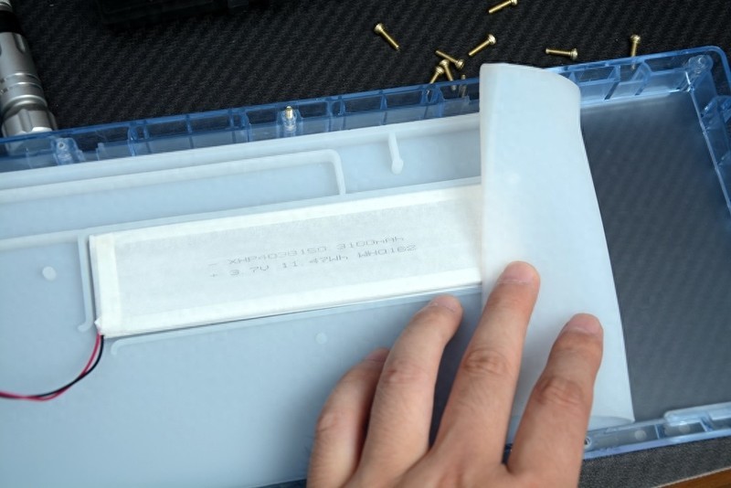 双灯区、软硬双结构，Miel M75 Blue Flurry亚克力三模机械键盘