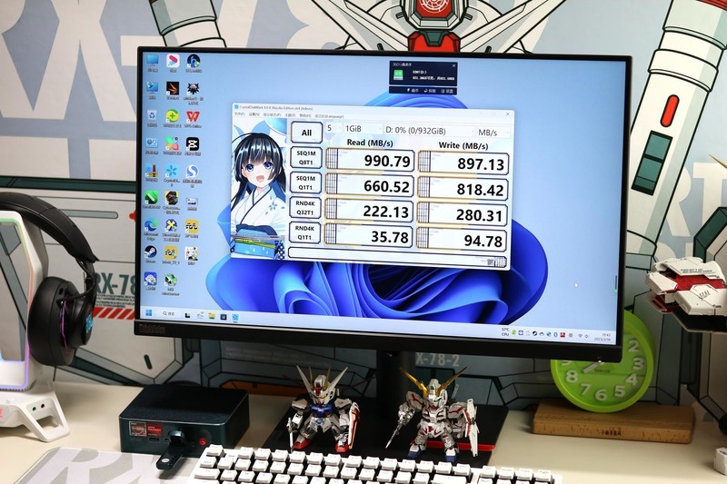 国产aigo U397超高速固态盘，1GB/s固态硬盘的速度，普通U盘的大小