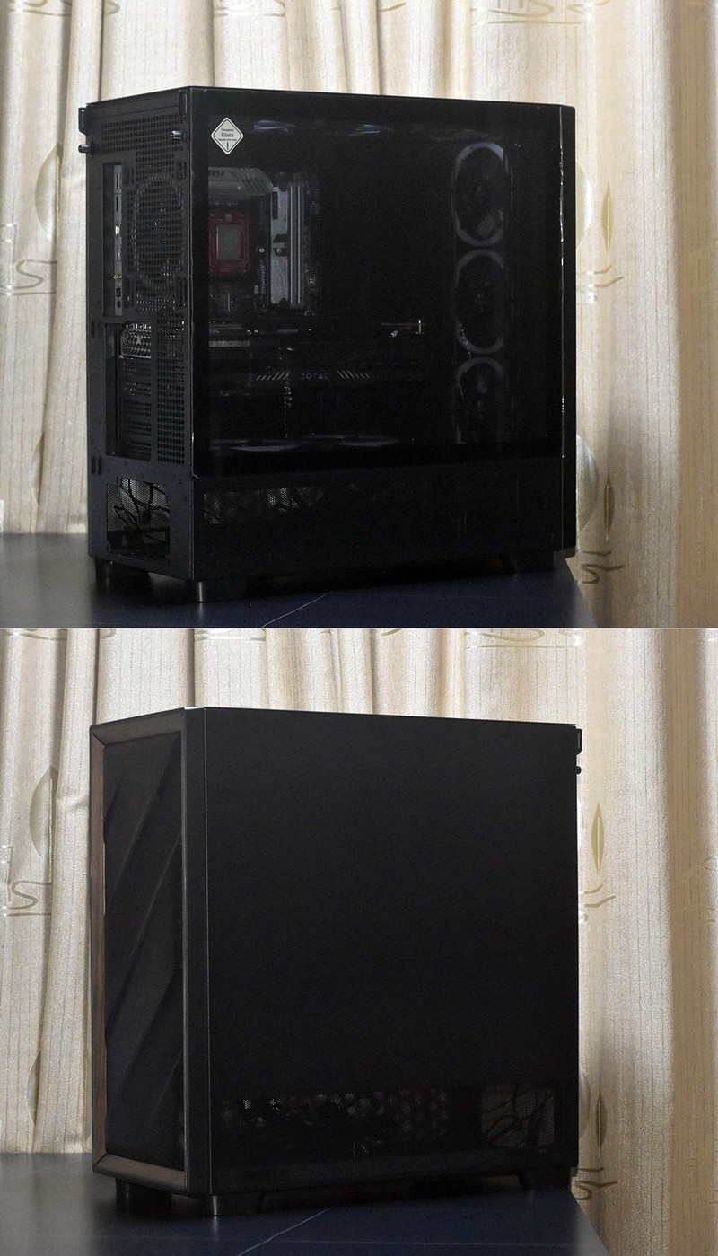 实木轻奢背插全兼容 安钛克FLUX中塔机箱 体验优秀