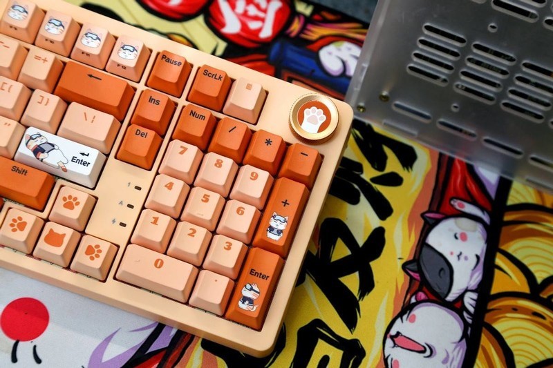 客制化+潮性橘猫，七彩虹橘宝键盘分享