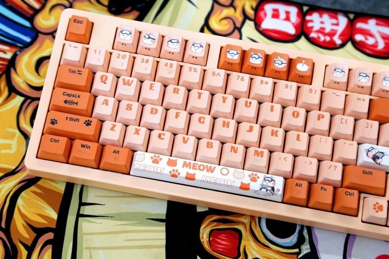 客制化+潮性橘猫，七彩虹橘宝键盘分享