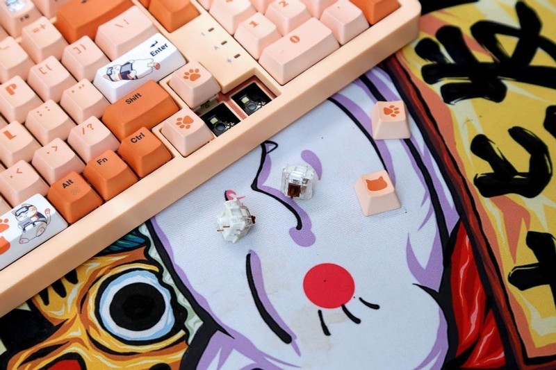 客制化+潮性橘猫，七彩虹橘宝键盘分享