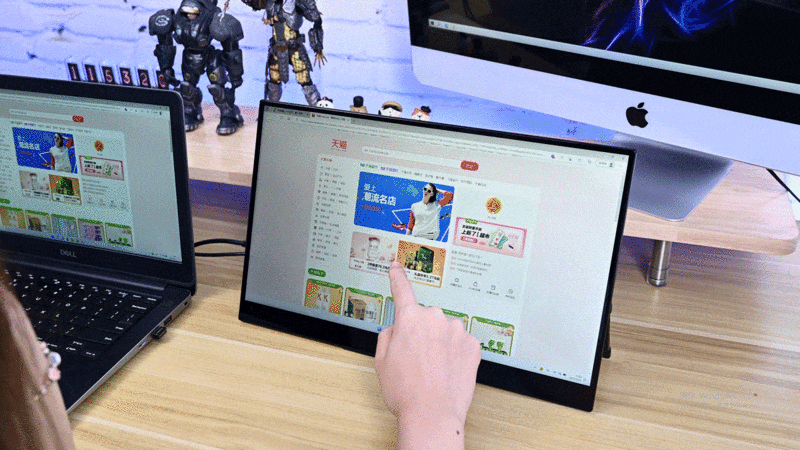 好玩的生产工具，雕塑家MF156LR便携触控显示器趣味评测