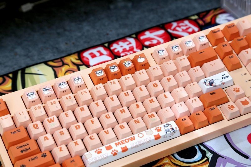 客制化+潮性橘猫，七彩虹橘宝键盘分享