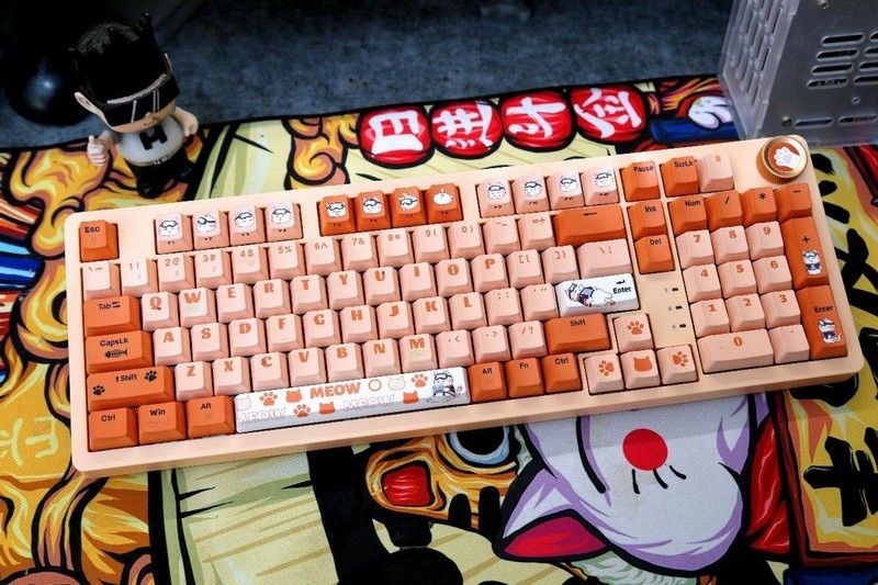客制化+潮性橘猫，七彩虹橘宝键盘分享