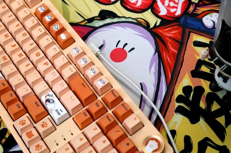客制化+潮性橘猫，七彩虹橘宝键盘分享