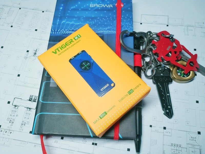 极致便携与强大性能的完美融合：vtiger蔚虎K1迷你EDC钥匙扣手电